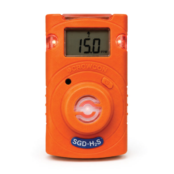 Crowcon Clip SGD H2S Single Gas Detector | 24-Month Maintenance-Free H2S Monitor